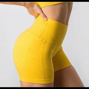 Alphalete R6 Yellow Shorts!